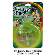 Brillo divertido en el oscuro Heli Spinners Toy